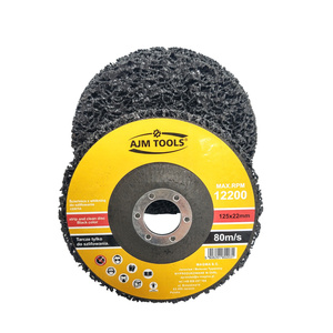 Tarcza tarcze do szlifowania metalu stali z włókniną czarna 125 dysk krążek do usuwania rdzy farby włosy murzyna BRICK METAL WOOD zdjęcie nr 2