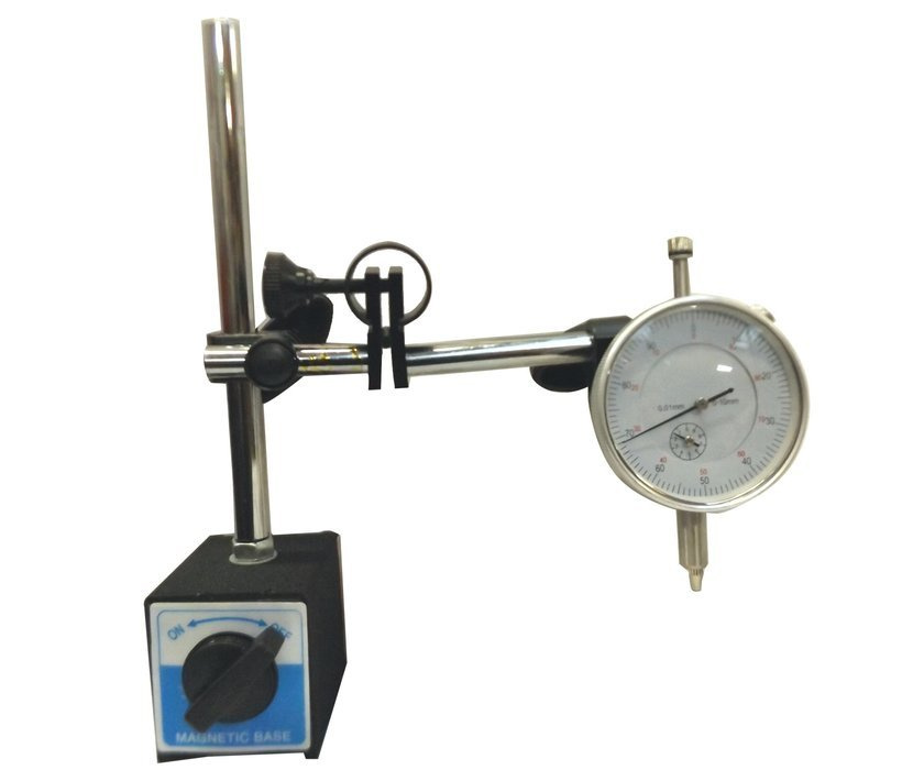 Przyrząd Do Pomiaru Napięcia Elektrycznego Czujnik zegarowy 0-10mm + statyw magnetyczny 60kg Przyrząd do pomiaru