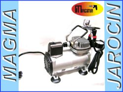 Kompresor modelarski 18K zestaw z aerografem TG130 Airbrush compressor TG-130